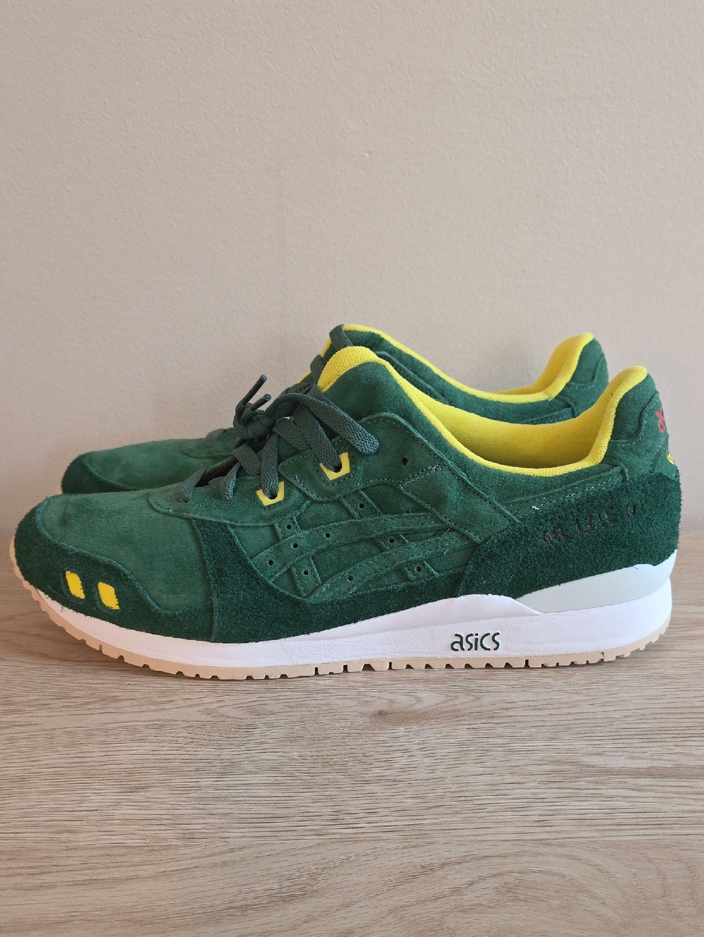 NEW Asics Gel Lyte III ☘️ Shamrock Mens 12 Shoes Golf Green - Picture 4 of 6
